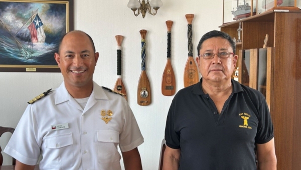 Destacamento Arica realiza saludo protocolar a Gobernador Marítimo